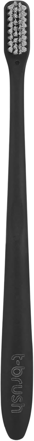 T-brush Biodegradable Toothbrush (Black)- Medium hard